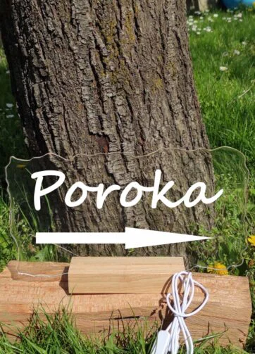 Poročna tabla ležeča 3